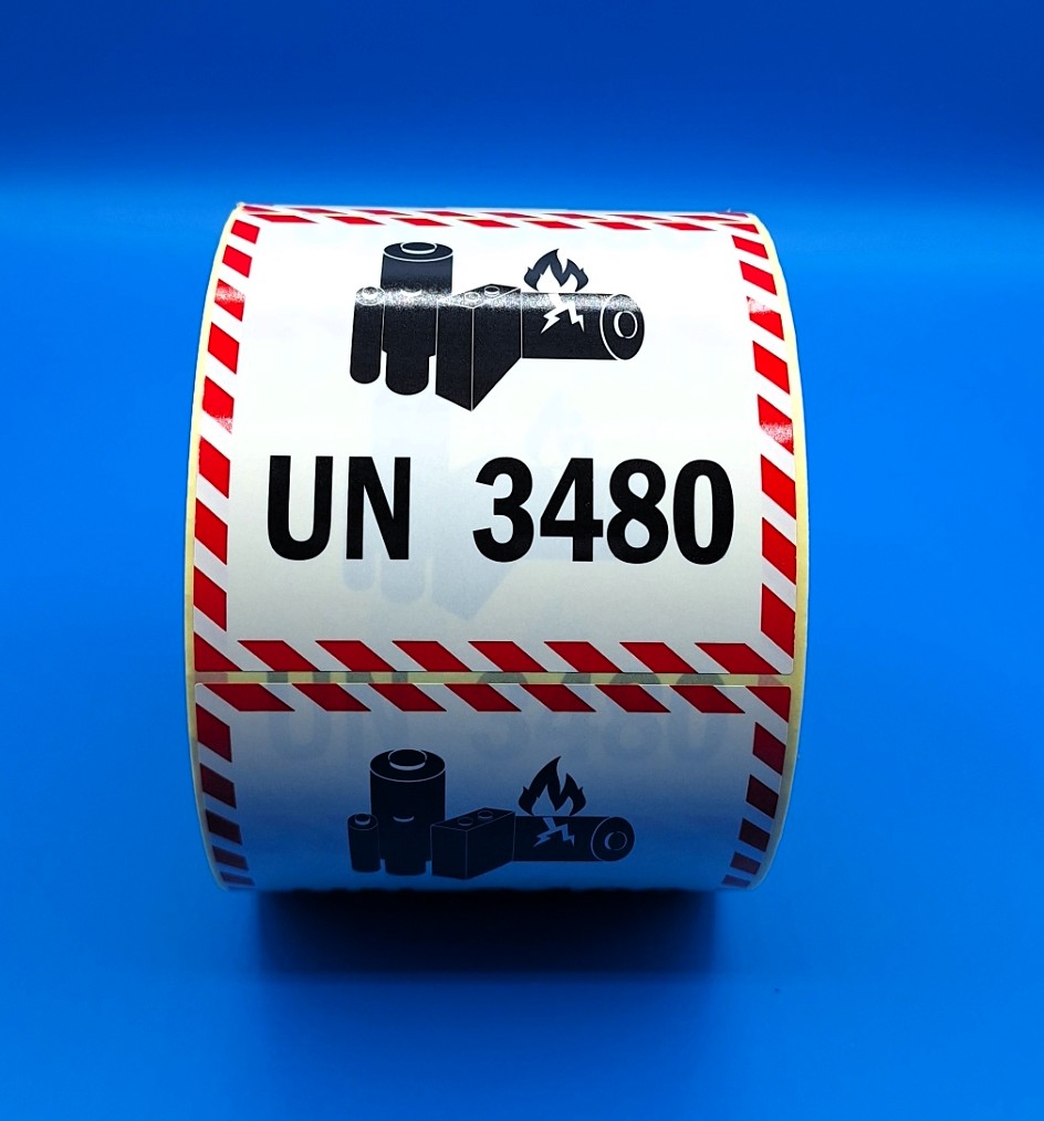 BATERIA DE LITIO UN 3480 - 100X100 mm - BOBINA