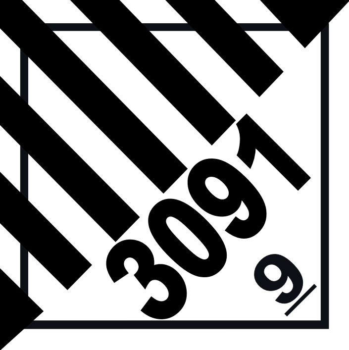 CLASE 9 PELIGROS DIVERSOS 250x250mm R50 UN 3077