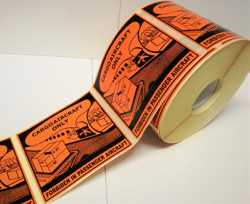 CARGO AIRCRAFT ONLY (CAO) 120x110mm - Bobina