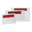 [EM003] 180x140 - BOLSAS  PORTADOCUMENTOS ADHESIVAS 4 PLIEGUES - CON TEXTO " CONTIENE DOCUMENTACIÓN " - 180x140 mm