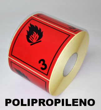 [ET016PP] ADHESIVE LABEL CLASS 3 FLAMMABLE LIQUID