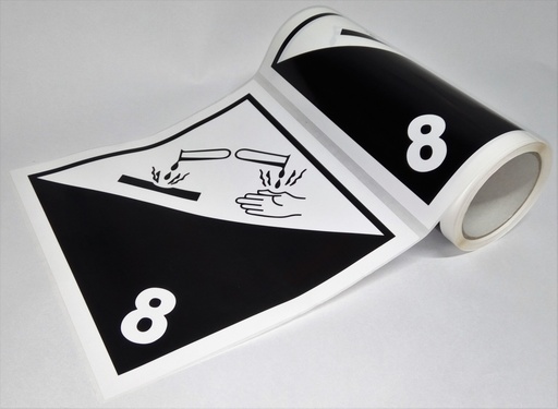 [PL005] CLASE 8 MATERIAS CORROSIVAS 250x250mm R50