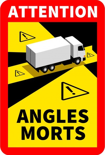[ANGULOS_TRUCK] ETIQUETA ADHESIVA "ATTENTION ANGLES MORTS" CAMIONES - ÁNGULOS MUERTOS