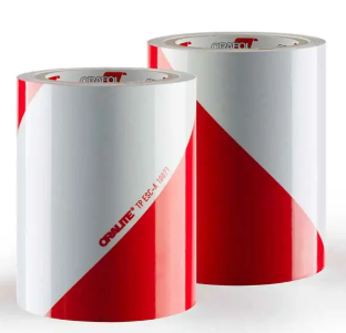 [LAMINA REFLEC. NIVEL 1 - KIT 2 UDS - 5421] LAMINA REFLECTANTE ROTULACIÓN DE VEHÍCULOS -  NIVEL 1  BLANCA/ROJA V2 - 141mm X 50M