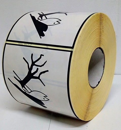 [ET009] HAZARDOUS ENVIRONMENTAL 100x100mm  Roll 1.000 units