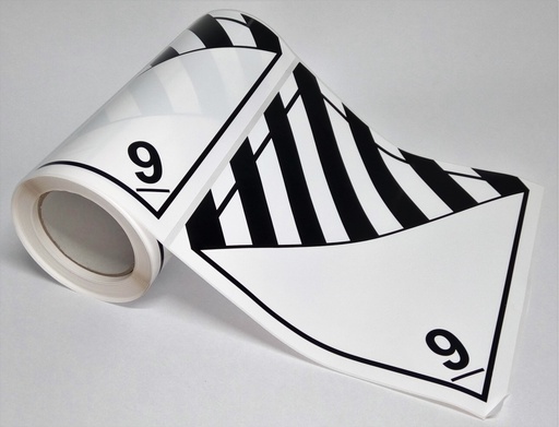 CLASE 9 PELIGROS DIVERSOS 300x300 mm - BOBINA   (copia)